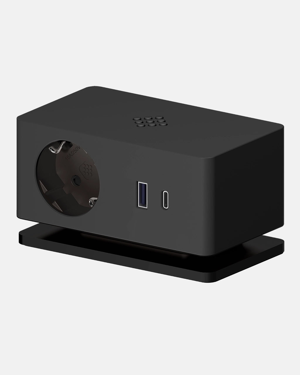 Multipresa con 1 presa Schuko, 1 USB tipo A, 1 USB tipo C e Caricatore Wireless