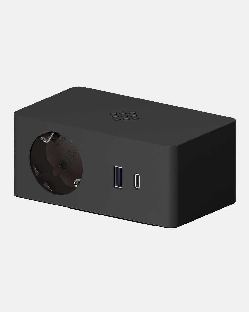 Multipresa con 1 presa Schuko, 1 USB tipo A, 1 USB tipo C e Caricatore Wireless